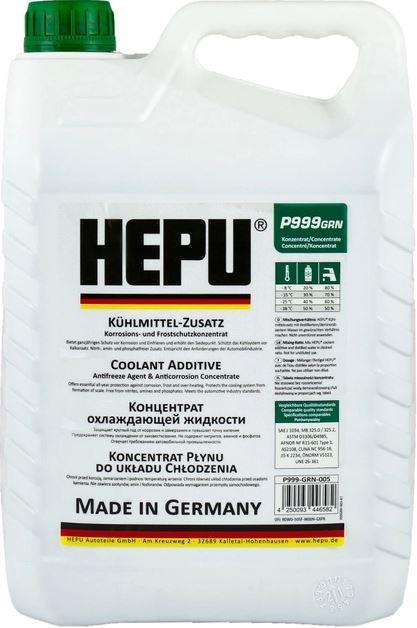 Антифриз (Концентрат -80) 5kg Зелений "HEPU" G11 P999-GRN, фото 1