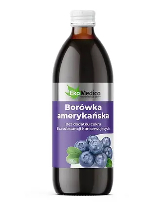 Сік лохина американська 100% без консервантів Ekamedica, 500 мл, фото 1
