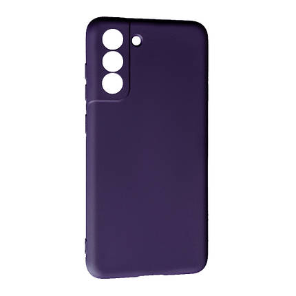 Силіконовий чохол Case SMTT (AA) для Samsung S21 FE Dark Violet, фото 1