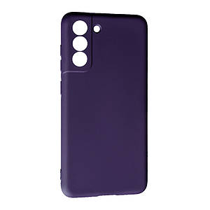 Силіконовий чохол Case SMTT (AA) для Samsung S21 FE Dark Violet