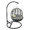 Садове підвісне крісло кокон ZOO SWING для тварин, штучний ротанг, антрацит SNMZ