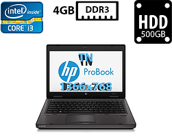 Ноутбук HP ProBook 6470b/14”TN(1366x768)/Intel Core i3-3110M 2.40GHz/4GB DDR3/HDD 500GB/Intel HD Graphics