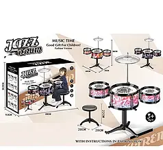 Барабанна установка зі стільцем Jazz Drum DX 1003 B (розмір 40-21-46см)
