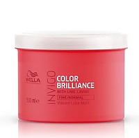 Маска для яркости цвета окрашенных нормальных и тонких волос Wella Professionals INVIGO BRILLIANCE FINE MASK