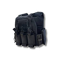 Плитоноска Luna-Tac Plate Carrier Black (Закритого типу)