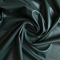 Ткань Эко-кожа на Трикотаже Темно-зеленый