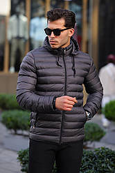 Куртка чоловіча Danger з капюшоном, легка чоловіча куртка єврозиму великі розміри батали