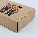 Коробка Дитяча Тедді 175*115*45 мм Крафт Подарункова Коробочка для дівчинки хлопчика, фото 5