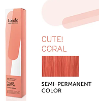 Cеми-перманентная краска для волос с прямимы пигментами Londa Professional CUTE! CORAL - Коралловый 80 мл