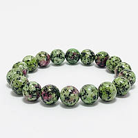 Браслет із натурального каменю Цоізит