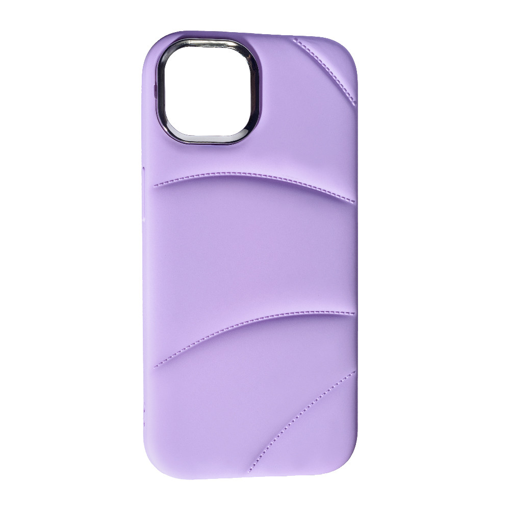 Силіконовий чохол Soft Puffer для Apple iPhone 14 Purple
