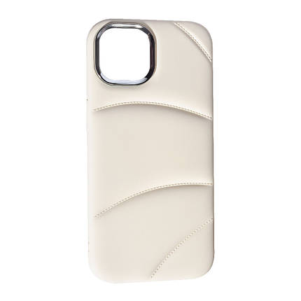 Силіконовий чохол Soft Puffer для Apple iPhone 14 White, фото 1