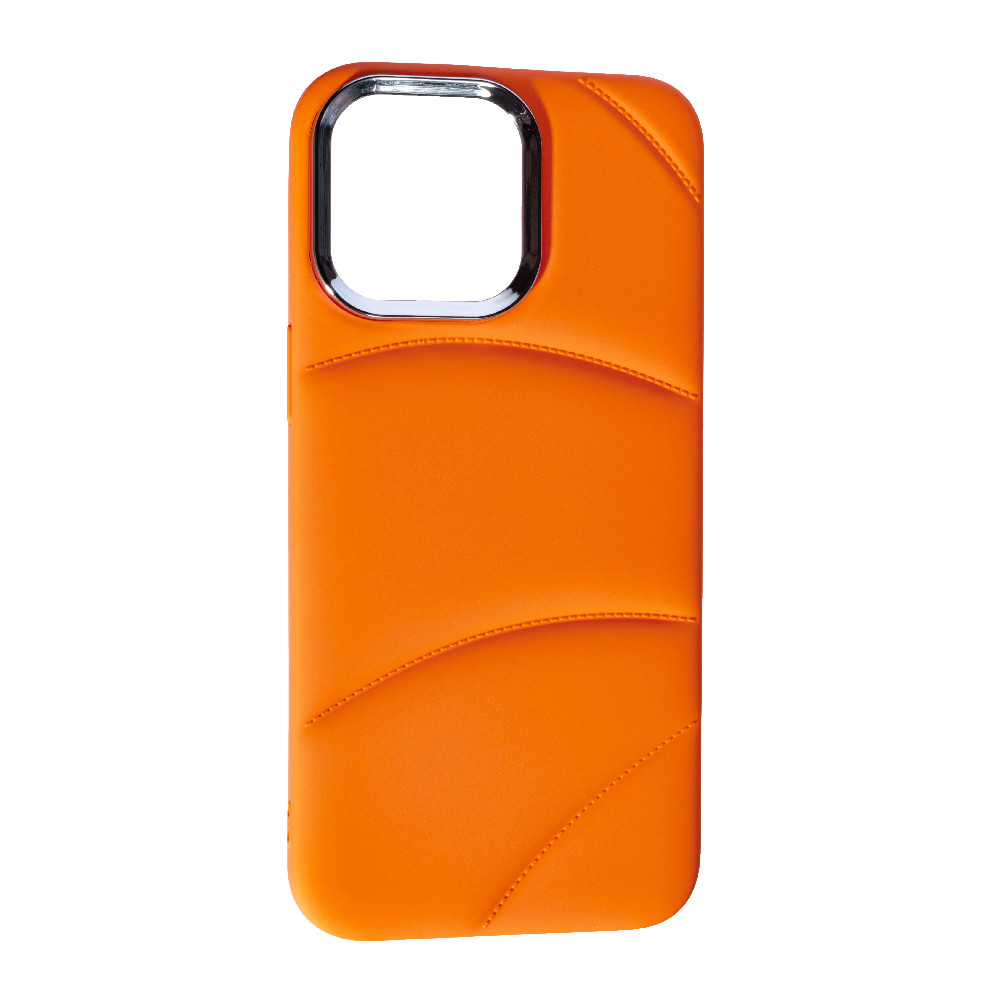 Силіконовий чохол Soft Puffer для Apple iPhone 15 Pro Max Orange
