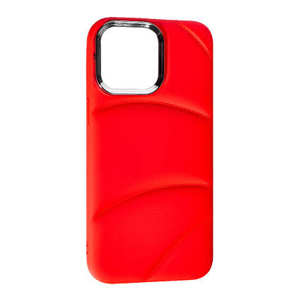 Силіконовий чохол Soft Puffer для Apple iPhone 15 Pro Max Red, фото 1