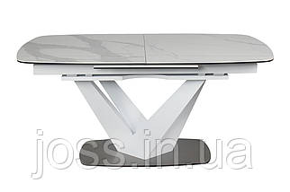 Стіл керамічний білий якісний JOSS Даллас-W 160(220)х90х76 см, фото 4