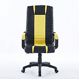 Крісло офісне на колесах Bonro B048 жовте, фото 2
