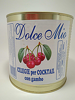 Вишня коктейльная с хвостиком Dolce Mio (3кг) ж/б(6шт)