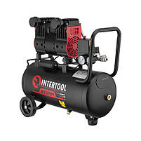 Компресор INTERTOOL PT-0026 безмасляний 24л, 1.1кВт, 220В, 8aтм, 160л/хв, 1400об/хв., малошумний, 2 циліндра, фото 5