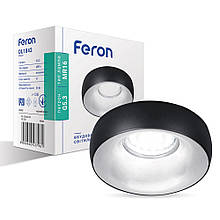 Вбудований світильник  Feron DL1842 чорний хром