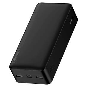 Павербанк Baseus Bipow Digital Display 30000mAh 15W 3A 2USB + Type-C Чорний, фото 3