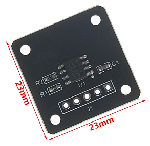 MT6701 - I2C модуль магнітного датчика кута повороту 14-біт енкодер MagnTek (AS5600), фото 2