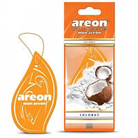 Ароматизатор AREON сухой листик Mon Coconut - Кокос (MA11)