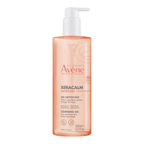 Авен Ксеракальм Гель очищуючий живильний Avene Xeracalm Nutrition Gel nettoyant, 500 мл