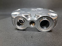 Задня кришка компресора Sanden SD709/7H13/7H15 з вертикальними виходами O-Ring, фланець, фото 3