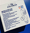 Комплект кутових кранів SOLOMON EXCLUSIVE 1/2х1/2 9889 RED/BLUE, фото 8