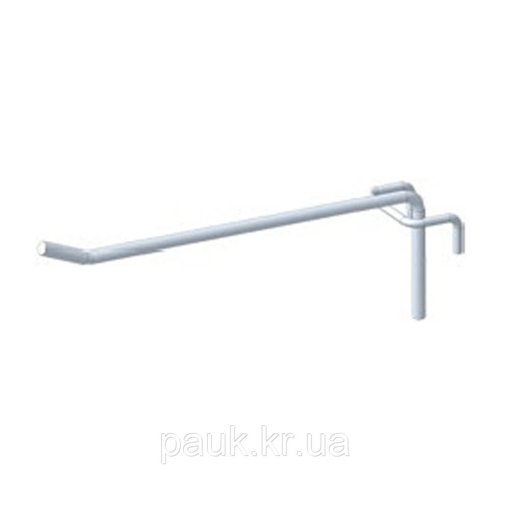 Гачок торговий на сітку 150 мм(товщина 6 мм), гачок для сітчастого стелажа ГС 150, торговий гачок на стелаж, фото 1