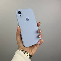 Силиконовый чехол с квадратными бортами на iPhone Xr Lilac (5)