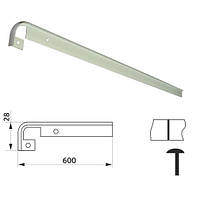 Планка стык. прямая д/столешниц 28, алюминий