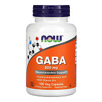 Гамма-аминомасляная кислота NOW GABA 500 mg (100 вега-капс)