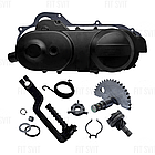 Кришка варіатора під 10 колесо GY6 50-80 сс в зборі, фото 2