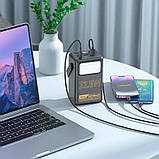 УМБ повербанк 60000 mAh Power Bank HOCO J110 60000 mah 3Type-C USB QC Black (SH020646), фото 6