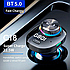 Автомобільний FM ФМ-модулятор Terra С18, Bluetooth 5.0, трансмітер, швидке заряджання, фото 7