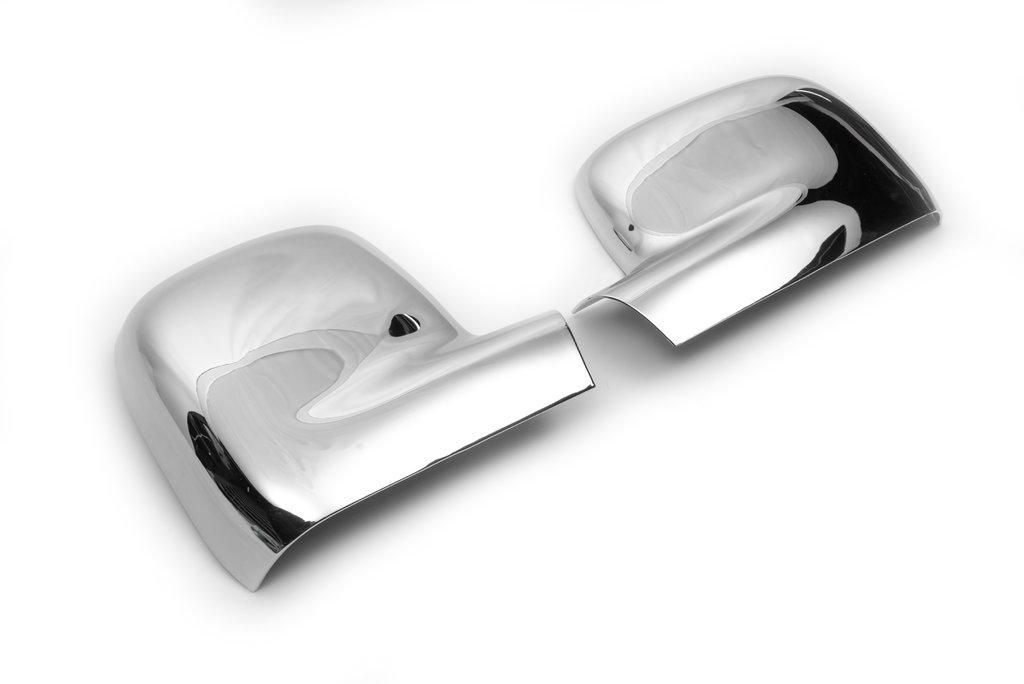Накладки на дзеркала хром (2 шт) Хромований пластик для Volkswagen Caddy 2010-2015рр