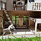Двоповерховий дитячий ляльковий дерев'яний будиночок самозбірний для ляльок з меблями та терасою, з ДВП Код/Артикул 52 16, фото 4