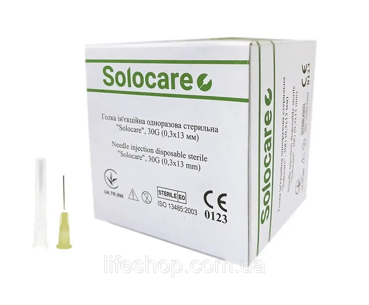 Голки Solocare одноразова стерильна 21G (0.8Х44мм)