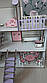 Дерев'яний дитячий ляльковий самозбірний будиночок для ляльок, 5 кімнат, з меблями, з терасою та сходами, з хдф Код/Артикул 52 20, фото 6