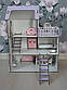 Дерев'яний дитячий ляльковий самозбірний будиночок для ляльок, 5 кімнат, з меблями, з терасою та сходами, з хдф Код/Артикул 52 20, фото 9