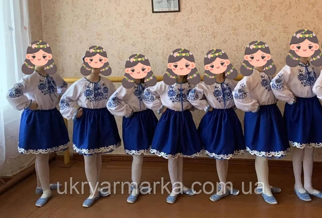 Вишитий костюм для дівчинки "Райський сад"