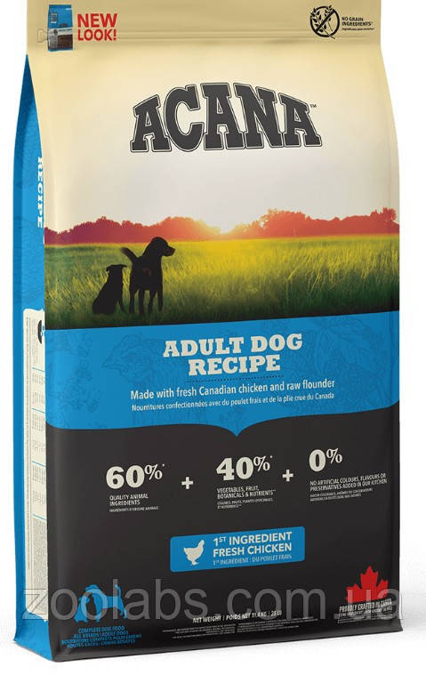 Acana Adult Dog Recipe 17 кг | Сухий корм для дорослих собак