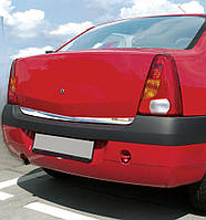 Накладка нижней кромки крышки багажника (нерж.) для Renault Logan I 2005-2008 гг