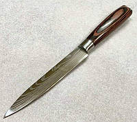 Качественный и профессиональный нож Sonmelony 24 см острый секач стальной с деревянной ручкой для нарезки