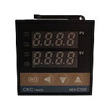 PID-ТЕРМОКОНТРОЛЕР -199..+1300°C ( ПІД-ТЕРМОРЕГУЛЯТОР ) REX-C100FK02-V*AN (повна версія) SSR вихід, фото 3