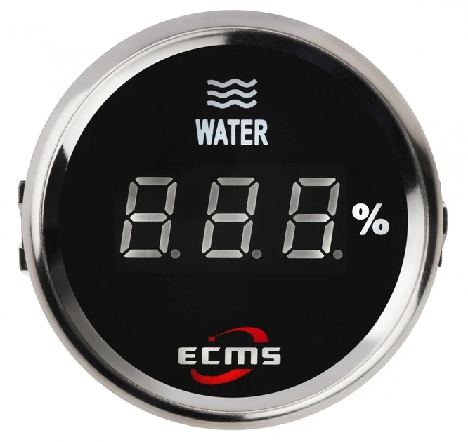 Датчик рівня води ECMS 800-00219 цифровий, чорний Купити прилад рівня води для човна, авто, трактора, фото 1