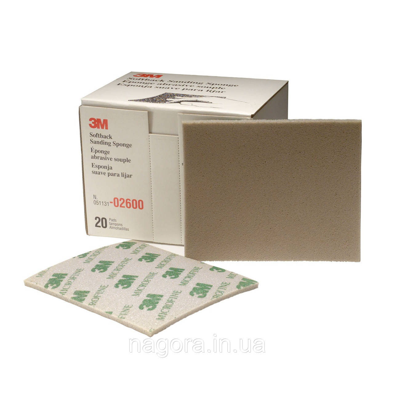 Абразивні губки 3M Softback 140*115мм P800 Microfine