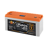 Акумулятор LP LiFePO4 12,8V - 200 Ah (2560Wh) (BMS 100A/50А) пластик LCD, фото 2