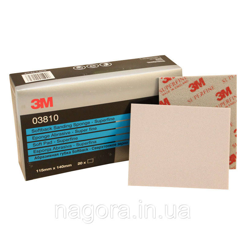 Абразивні губки 3M Softback 140*115 мм P400 Superfine, фото 1